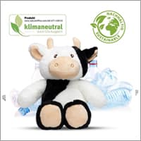 Peluche animale &eacute;coresponsable issue de fibres recycl&eacute;es