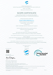 Certificat The one Towelling GRS